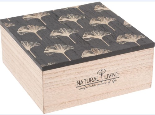 Przejdź do produktu Drewniane pudełko z wieczkiem MDF 19cm 642838