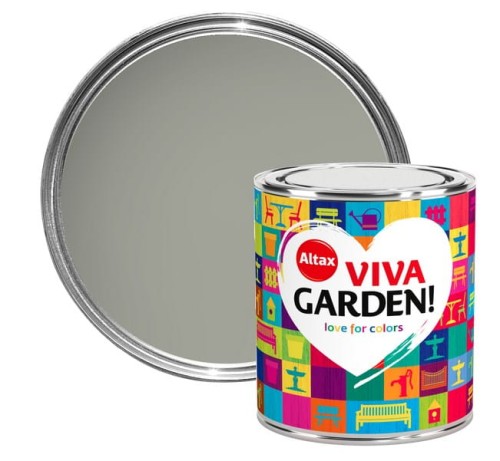 Przejdź do produktu Farba na drewno metal kamień beton szara Viva Garden 750ml Suszona Mięta