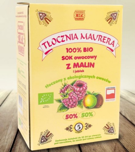 Przejdź do produktu Sok z malin malinowy naturalny BIO ekologiczny 5L MAURER