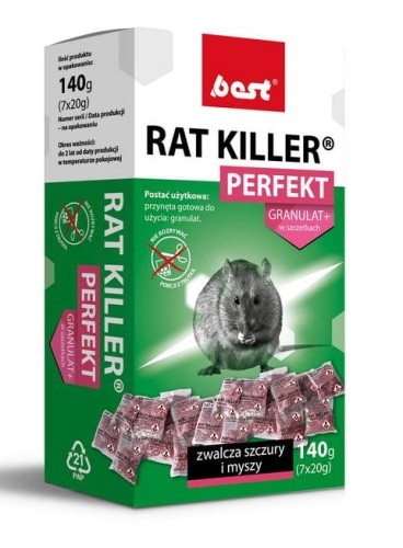 Przejdź do produktu Granulat na myszy i szczury Rat Killer 140g Best Perfect