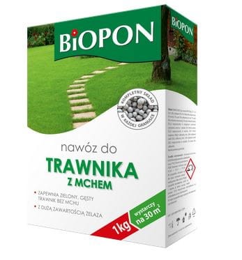 Przejdź do produktu Nawóz do trawnika z mchem 1kg Biopon
