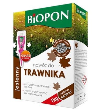 Przejdź do produktu Nawóz jesienny do trawnika 1kg Biopon 