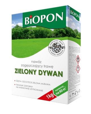 Przejdź do produktu Nawóz Zielony Dywan 5kg zagęszczający trawę Biopon