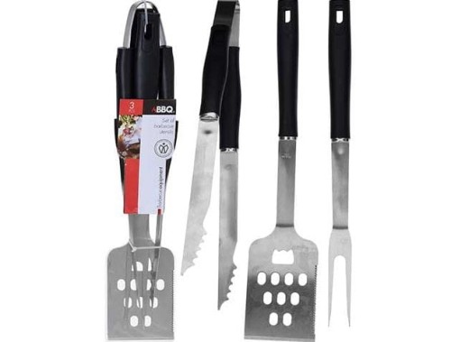 Przejdź do produktu Zestaw narzędzi do grilla 3szt 43cm 7837210