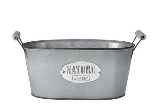 Przejdź do produktu Osłonka ocynkowana na kwiaty zioła 792502 29cm