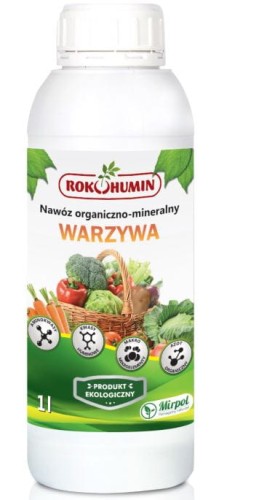Przejdź do produktu Kwasy humusowe aminokwasy nawóz ekologiczny Rokohumin do warzyw 1l