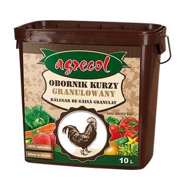 Przejdź do produktu Obornik kurzy granulowany 10l Agrecol