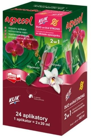 Przejdź do produktu Odżywka do regeneracji storczyków orchidei 4x40ml DUO STRONG AGRECOL