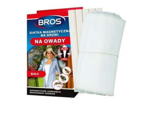 Przejdź do produktu Siatka na drzwi moskitiera magnetyczna 100x220 biała Bros