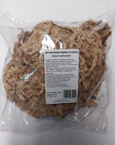 Przejdź do produktu Podłoże storczyka mech sphagnum moss 160g 8L