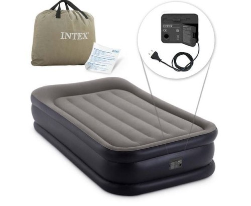 Przejdź do produktu Intex materac dmuchany z pompką elektryczną 64132