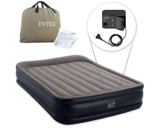 Przejdź do produktu Materac dmuchany z pompką elektryczną  Intex 64136