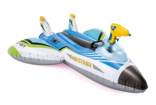 Przejdź do produktu Dmuchany samolot  do pływania z działem wodnym niebieski Intex 57536