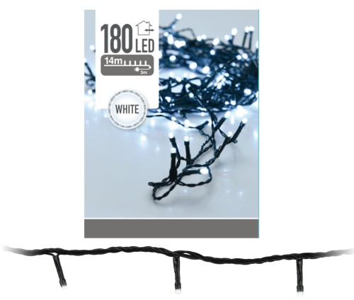 Przejdź do produktu Lampki choinkowe zimna biel led 180 16m 258974 ozdoba