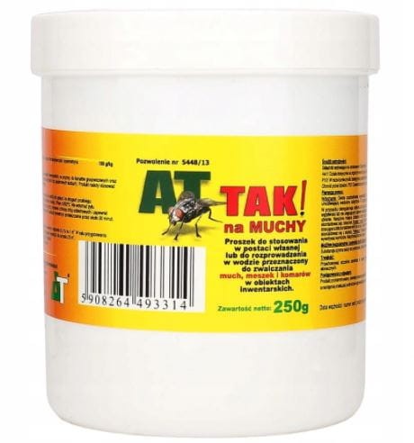 Przejdź do produktu Preparat na muchy ATTAK 250g proszek do malowania na 1000m2