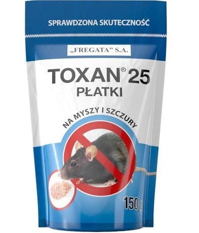 Przejdź do produktu Trutka na szczury myszy płatki 150g Toxan