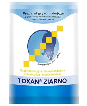 Przejdź do produktu Toxan zatrute ziarno na myszy i szczury 500gr 