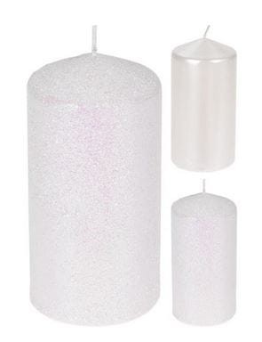 Przejdź do produktu Świeca biała świąteczna 14cm 653414