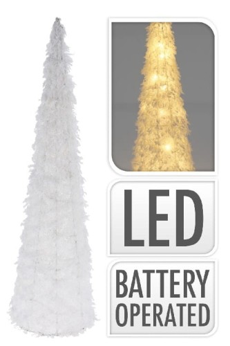Przejdź do produktu Choinka stożek led 40cm biała 926471