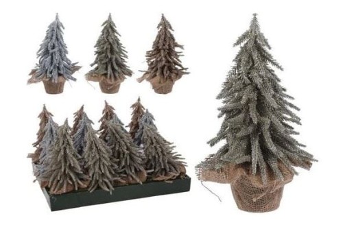 Przejdź do produktu Choinka sztuczna brokatowa 28cm 247576