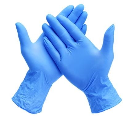 Przejdź do produktu Rękawice rękawiczki nitrylowe 100szt M niebieskie bezpudrowe