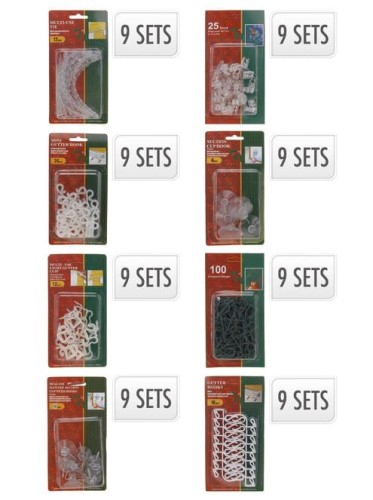 Przejdź do produktu Zestaw elementów do montażu lampek na oknie 684615