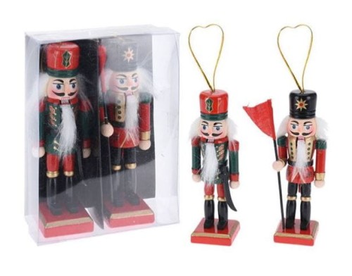 Przejdź do produktu Dziadek do orzechów figurka na choinkę 2szt 12cm 875984
