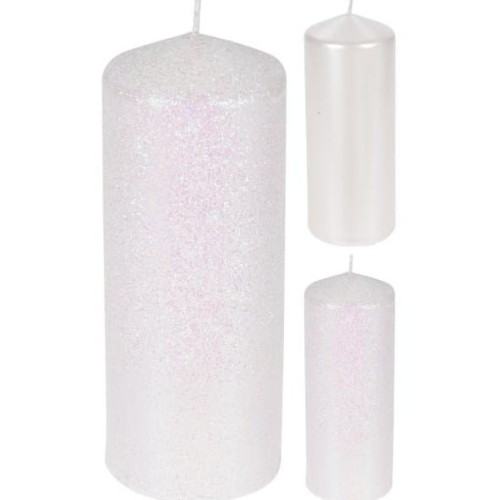 Przejdź do produktu  Świeca ozdobna świąteczna biała 18cm 653506