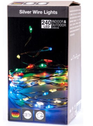 Przejdź do produktu Lampki led na druciku 240 światełka multikolor 306842