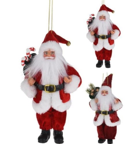 Przejdź do produktu Mikołaj ozdoba świąteczna na choinkę 20cm 985201