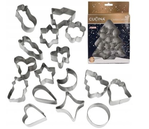Przejdź do produktu Foremki do wycinania ciastek pierników wykrawacze świąteczne 217609