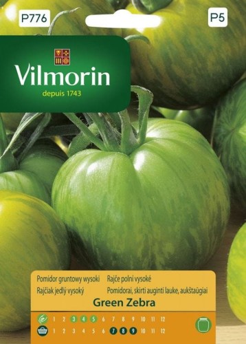 Przejdź do produktu Pomidor Green Zebra gruntowy wysoki 0,2 g Vilmorin