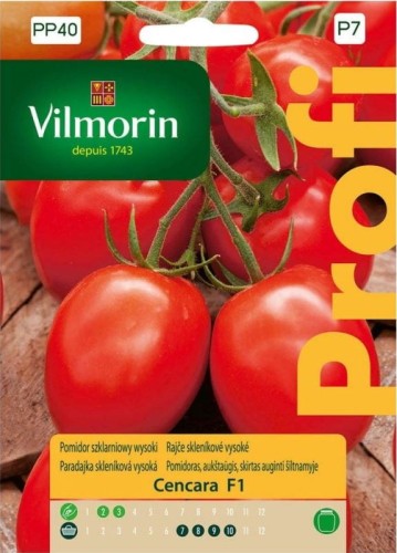 Przejdź do produktu Pomidor szklarniowy wysoki Cencara F1 0,2 g Vilmorin
