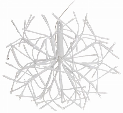 Przejdź do produktu Jemioła biała kula lampki 96 LED 45cm 028553