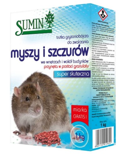 Przejdź do produktu Trutka granulowana na myszy i szczury 1 kg Sumin