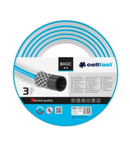 Przejdź do produktu Wąż ogrodowy 1/2 30 metrów szlauf Basic Cellfast 10-401