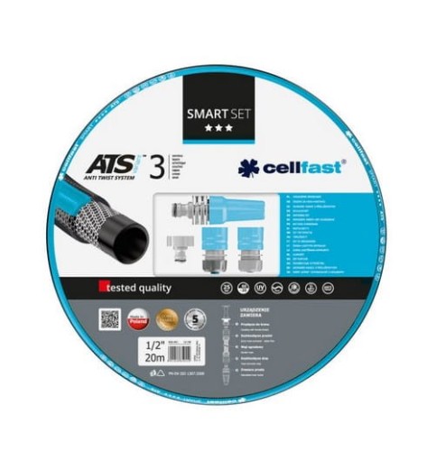 Przejdź do produktu Waż ogrodowy zestaw zraszający Smart 1/2" 20 m Cellfast 13-190