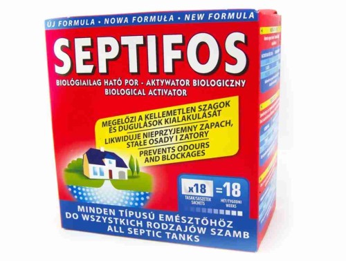Przejdź do produktu Preparat do szamba saszetki SEPTIFOS 18szt 648g