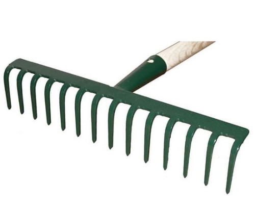 Przejdź do produktu Kard 11 Grabie oprawne 8-zębne belka płaska 