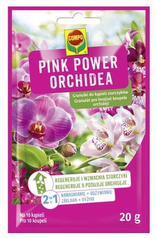 Przejdź do produktu Granulki do kąpieli storczyków 20 g Pink Power Compo