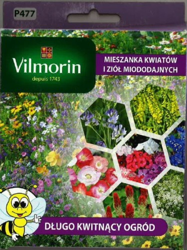 Przejdź do produktu Długo kwitnący ogród mieszanka kwiatów i ziół miododajnych
