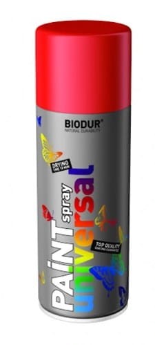 Przejdź do produktu Lakier w sprayu czerwony 400 ml Biodur 3820 szybkoschnący