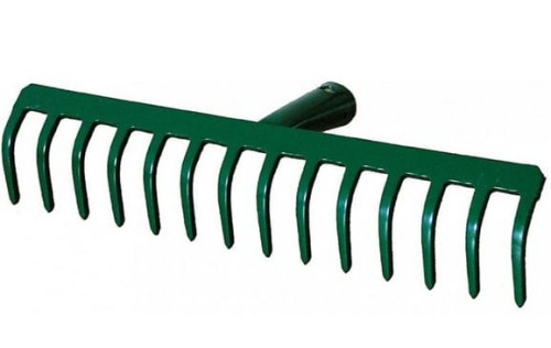 Przejdź do produktu Mocne grabie 12-zębne bez trzonka Kard 177