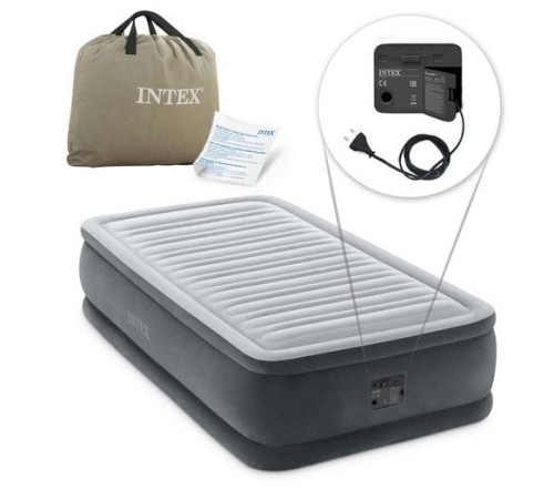 Przejdź do produktu Materac dmuchany z pompką 99x191x46 INTEX  64412