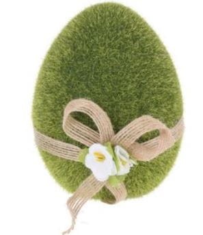 Przejdź do produktu Flokowane jajko Wielkanocne 9 x 11 cm zielone  450099