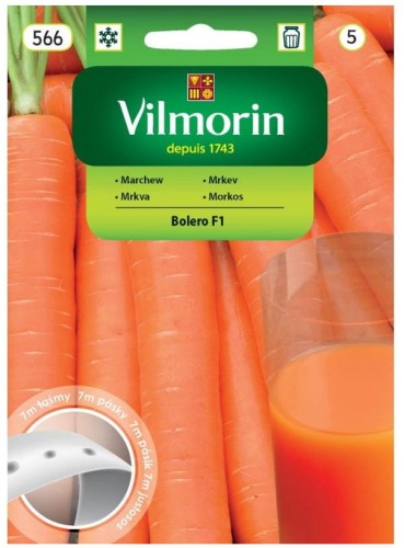 Przejdź do produktu Marchew Bolero F1 nasiona na taśmie 7 m Vilmorin