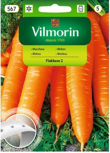 Przejdź do produktu Marchew Flakkese 2 Flacoro nasiona na taśmie 7 m Vilmorin