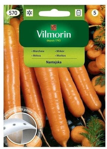 Przejdź do produktu Marchew Nantejska nasiona na taśmie 7 m Vilmorin
