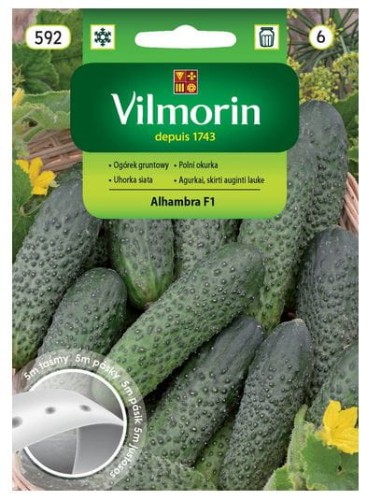 Przejdź do produktu Ogórek Alhambra F1 nasiona na taśmie 7 m Vilmorin