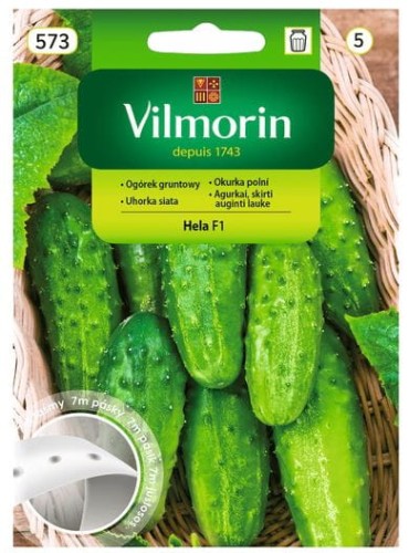 Przejdź do produktu Ogórek gruntowy Hela F1 nasiona na taśmie 7 m Vilmorin